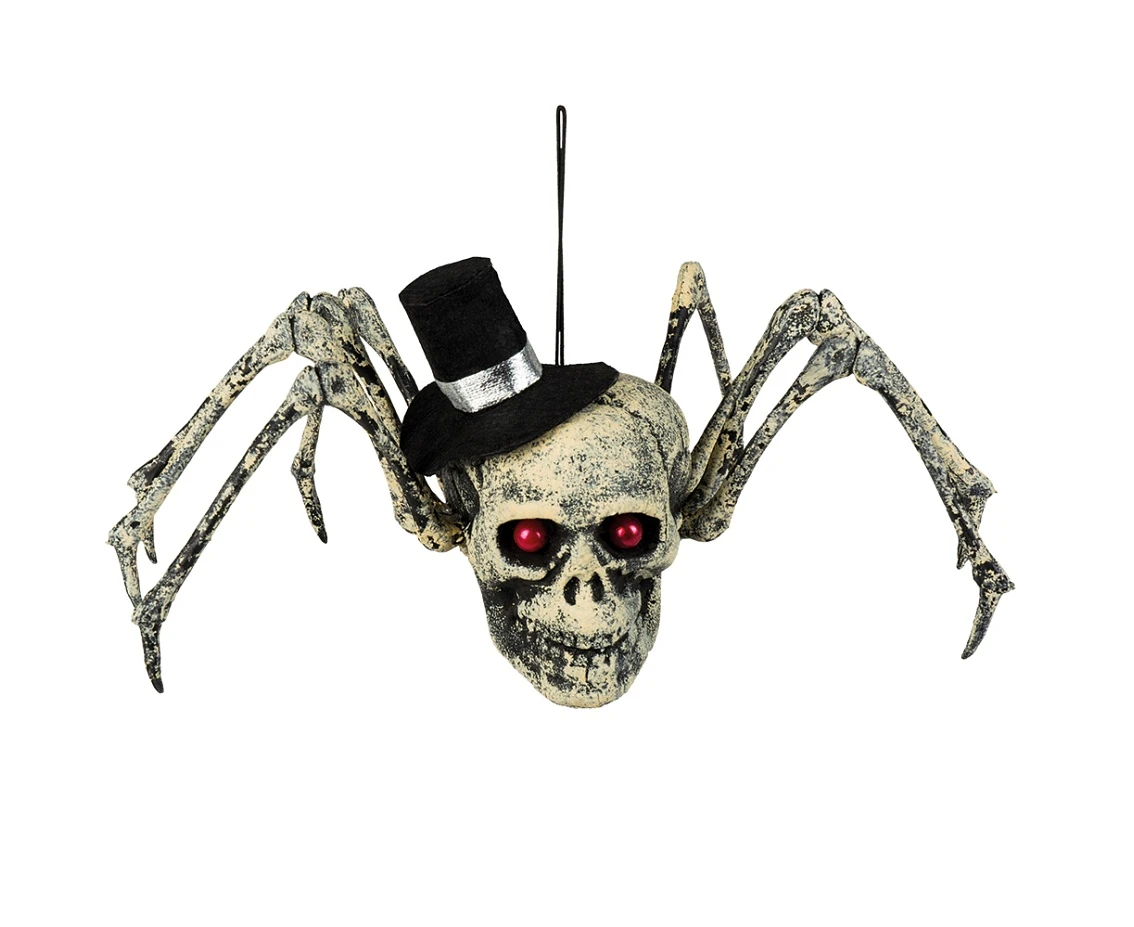 Decoration Spider skull, 15x24x10 cm
