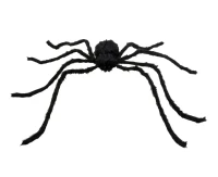 Hairy spider, black, 125 cm