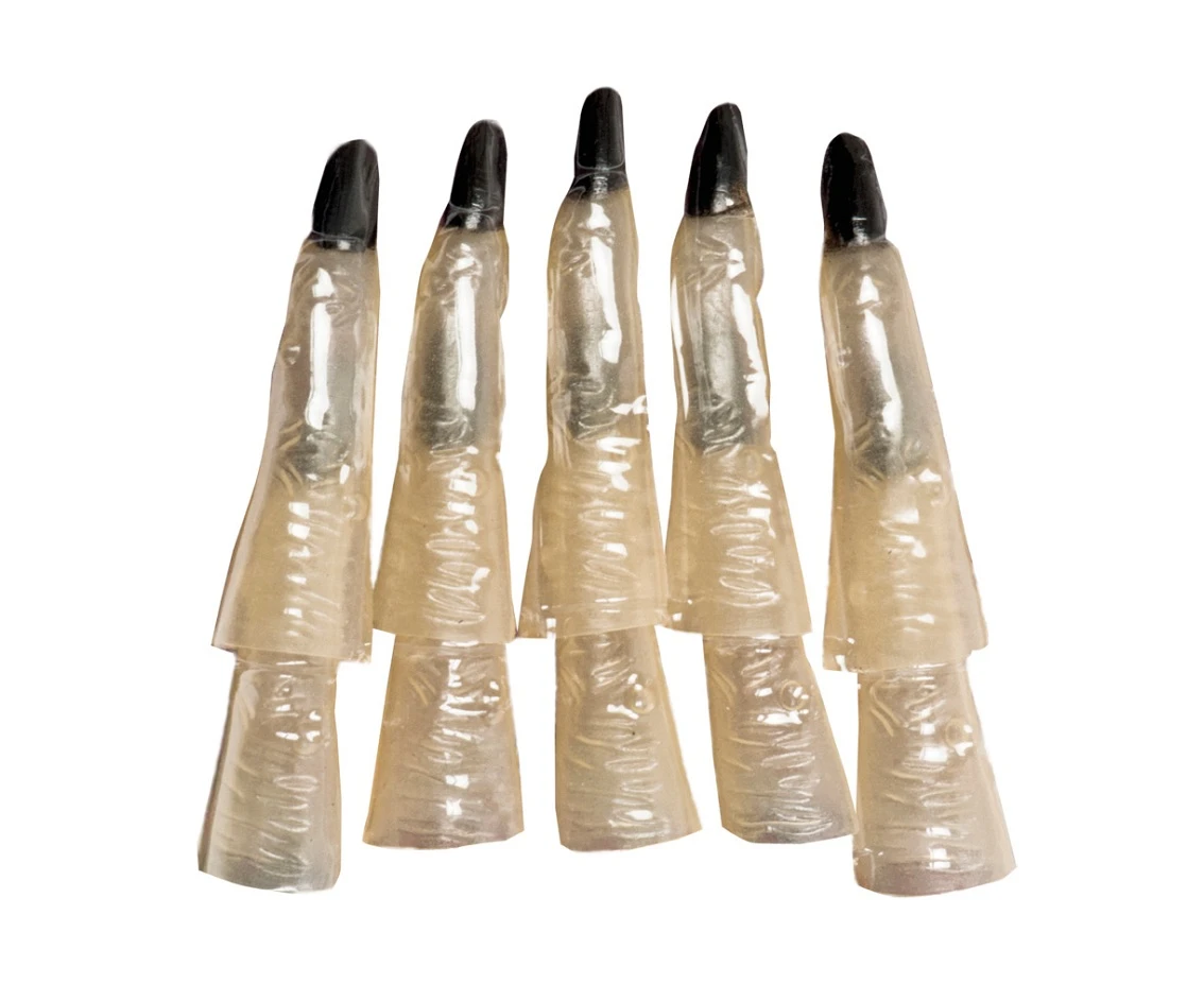 Witch fingers, glow in  the dark, 10 pcs