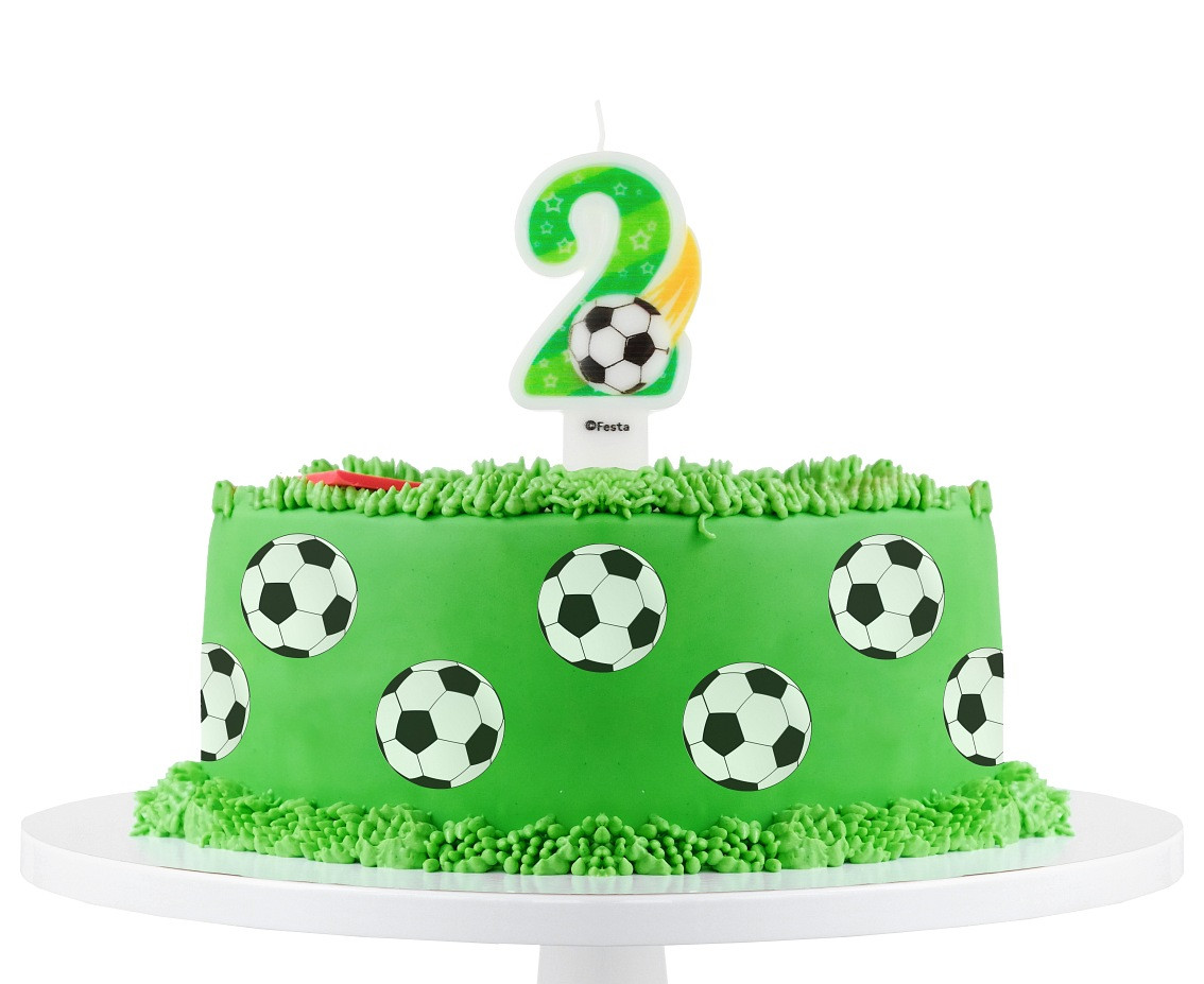 Candle number 2, with ball, 7,8 cm EOL