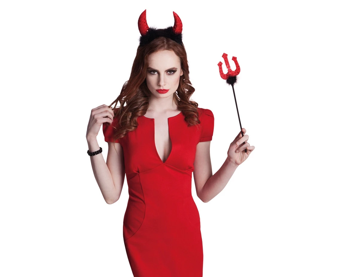 Set Devil (tiara with horns, trident)