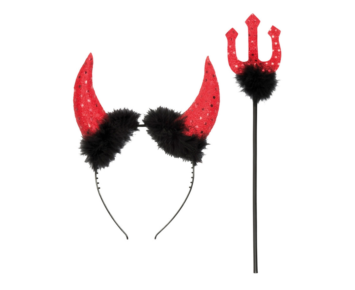 Set Devil (tiara with horns, trident)