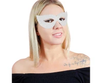 Paper masks, silver, 4 pcs.