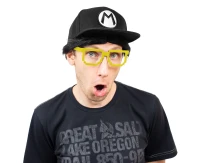 Glasses Pixels, yellow