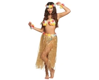 Hawaiian set Paradise (headband, shell bra, skirt, 2 bracelets)