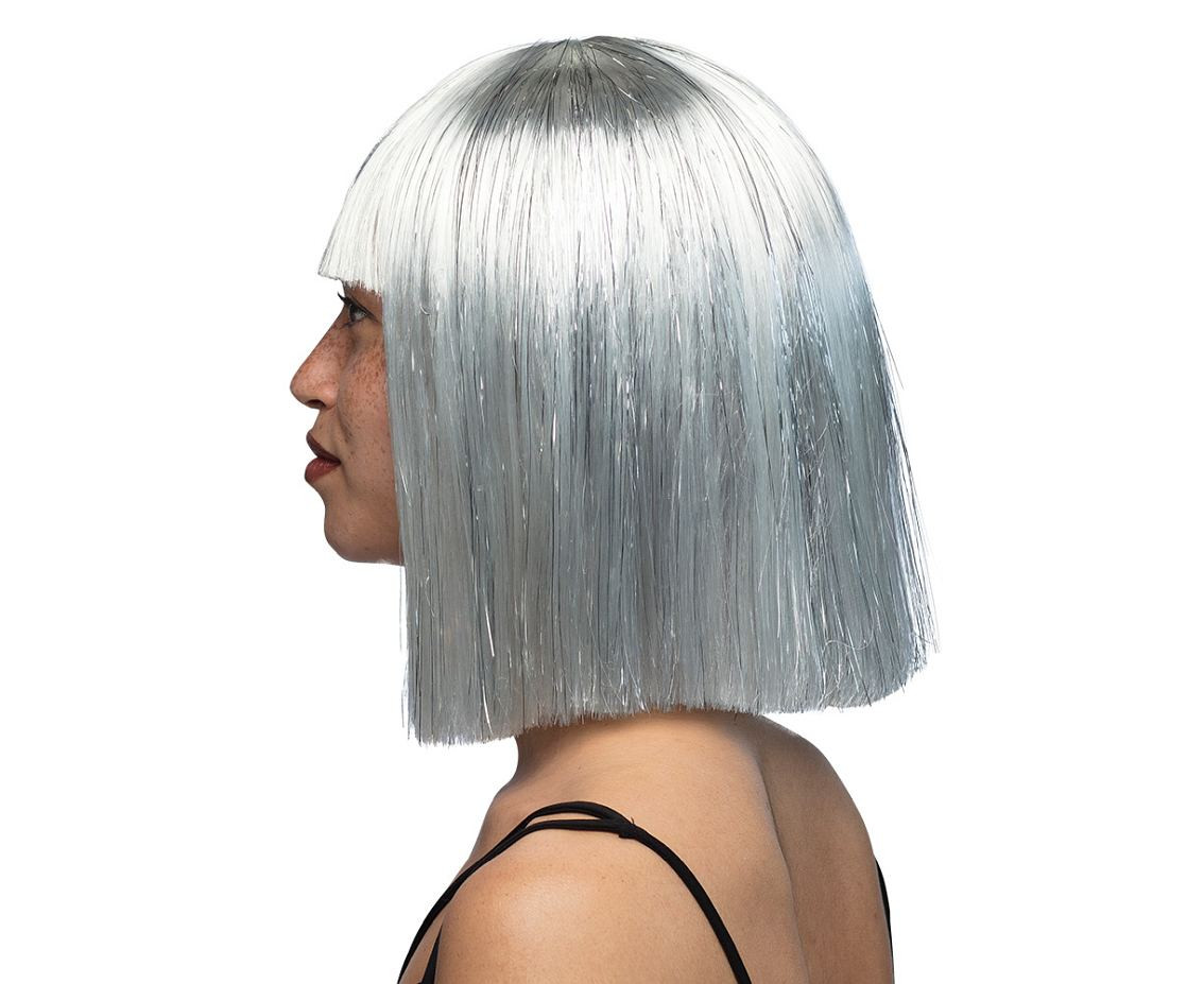 Wig Gigi, white-silver