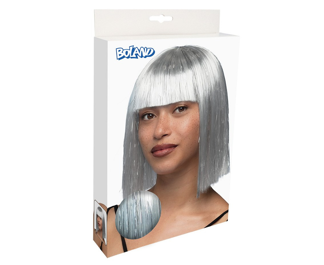 Wig Gigi, white-silver