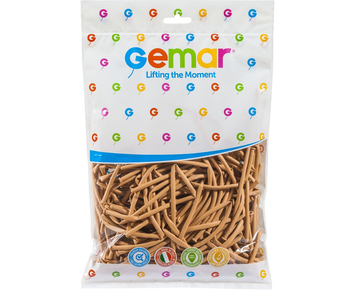 Balloons Gemar, modelling balloon type 160, blush, 100pcs