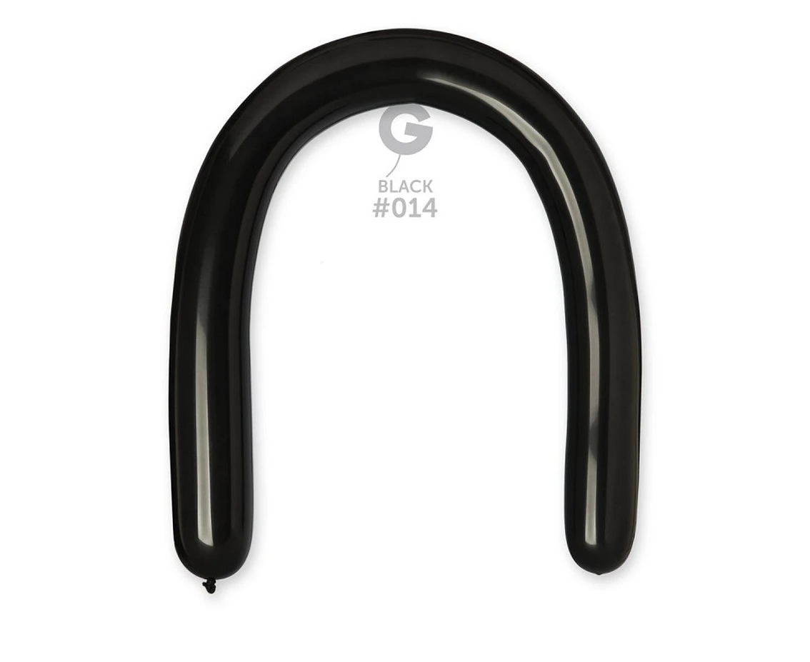Balloons Gemar, modelling balloon type 350, black, 100pcs