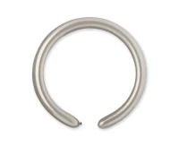 Balloons Gemar, modelling balloon, silver, 100pcs