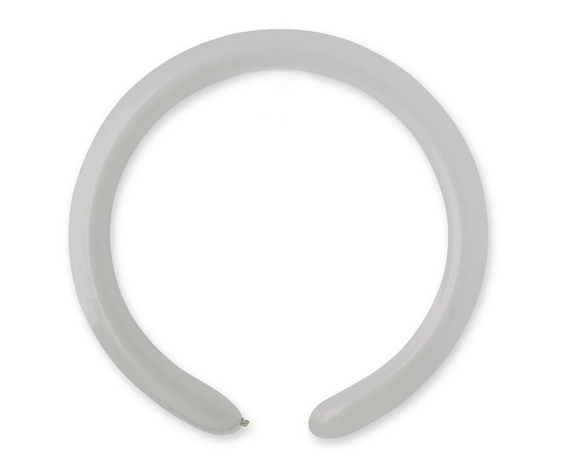 Balloons Gemar, modelling balloon, grey, 100pcs