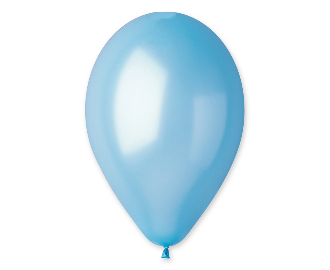 Balloons Gemar 13", metallic light blue, 50pcs EOL
