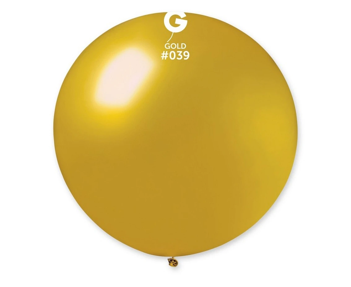 Balloons Gemar, ball metallic 0.80m gold, 1pc
