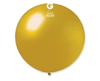 Balloons Gemar, ball metallic 0.80m gold, 1pc