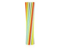 Paper Drinking Straws, pastel colours assorted, 6x197 mm / 12 pcs. EOL