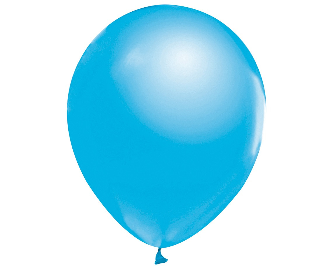 Balloons B&C 12", metallic light blue, 50pcs