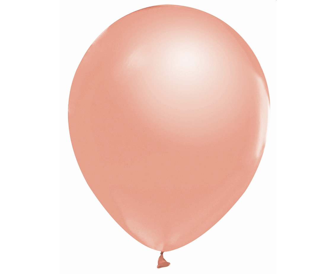 Balloons B&C 12", metallic rose-gold, 50pcs