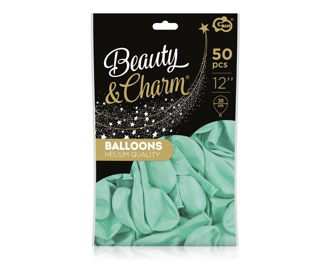 Balloons B&C 12", green macaron, 50pcs