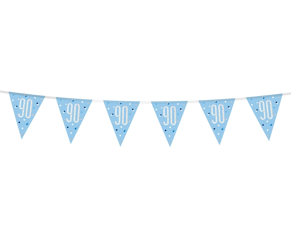 Banner Glitz 90, with flags, blue, 274 cm