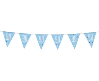 Banner Glitz 90, with flags, blue, 274 cm