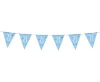 Banner Glitz 21, with flags, blue, 274 cm