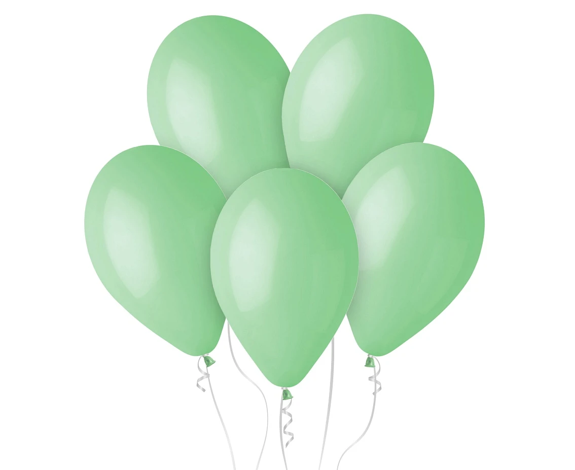Balloons Gemar 13", pastel mint green macaron, 50pcs