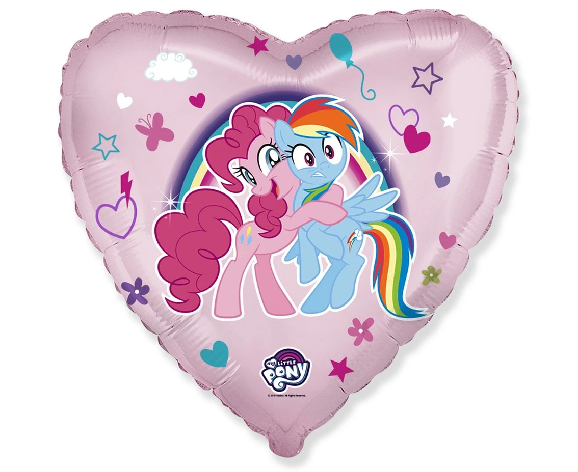 Foil balloon 18" FX - My Little Pony Hug,  unpacked (flat)