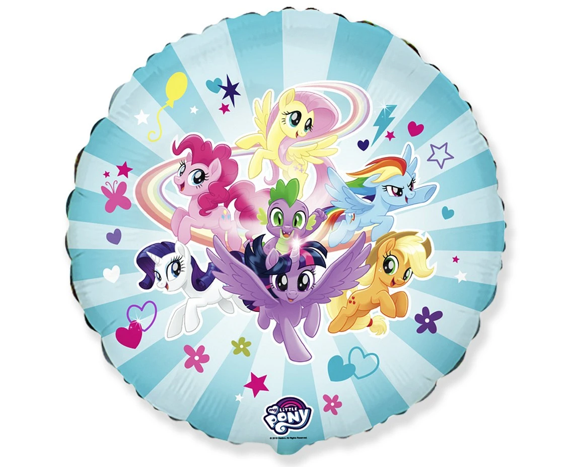 Foil balloon 18" FX - My little Pony Team,  unpacked (flat)