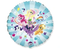 Foil balloon 18" FX - My little Pony Team,  unpacked (flat)