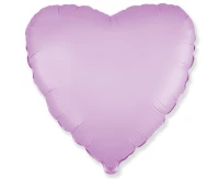 Foil balloon 18" FX - Heart (satin lilac pastel),  unpacked (flat)