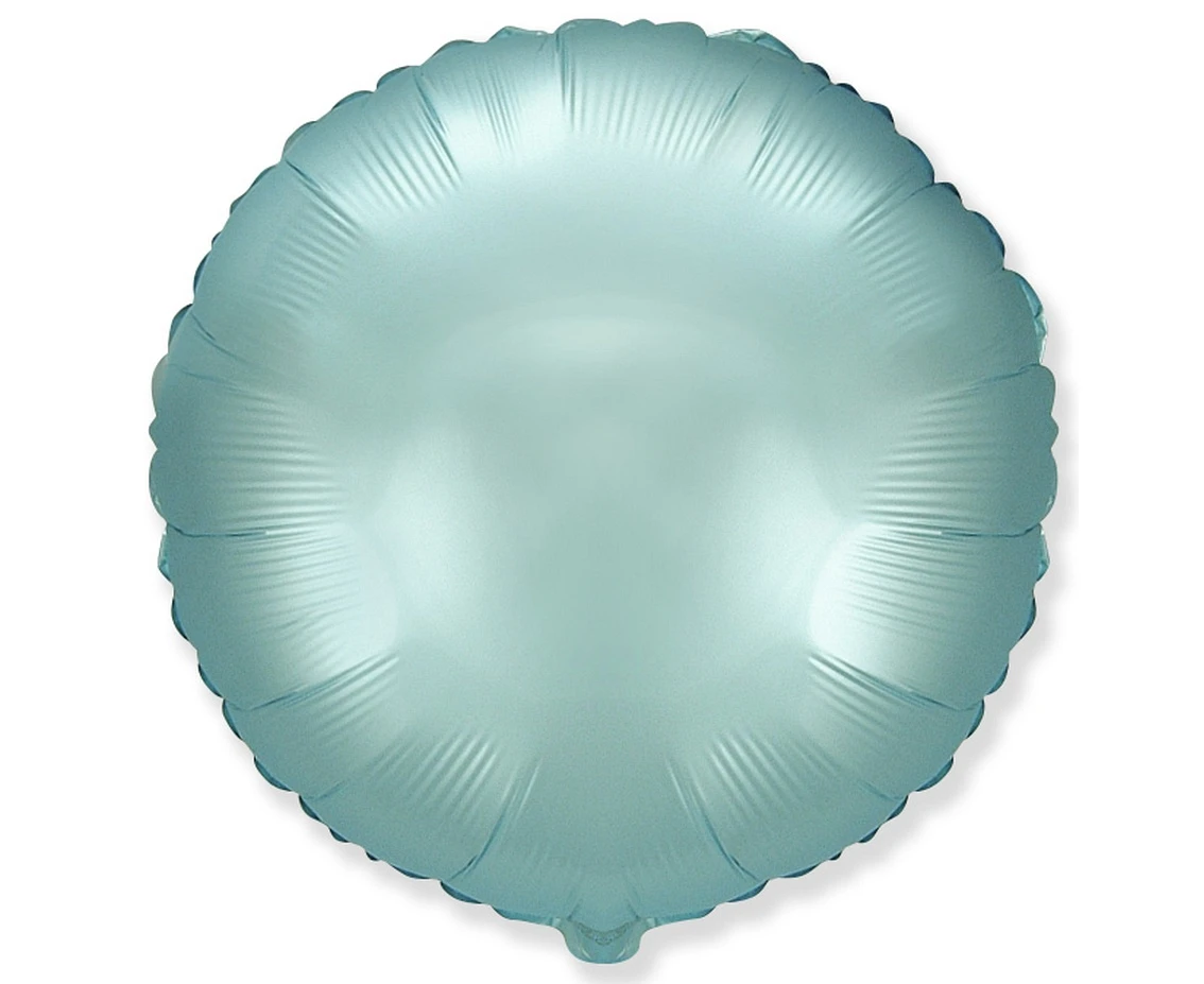 Foil balloon 18" FX - Round (satin light blue)