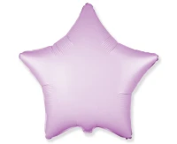 Foil balloon 18" FX - Star (satin lilac pastel),  unpacked (flat)