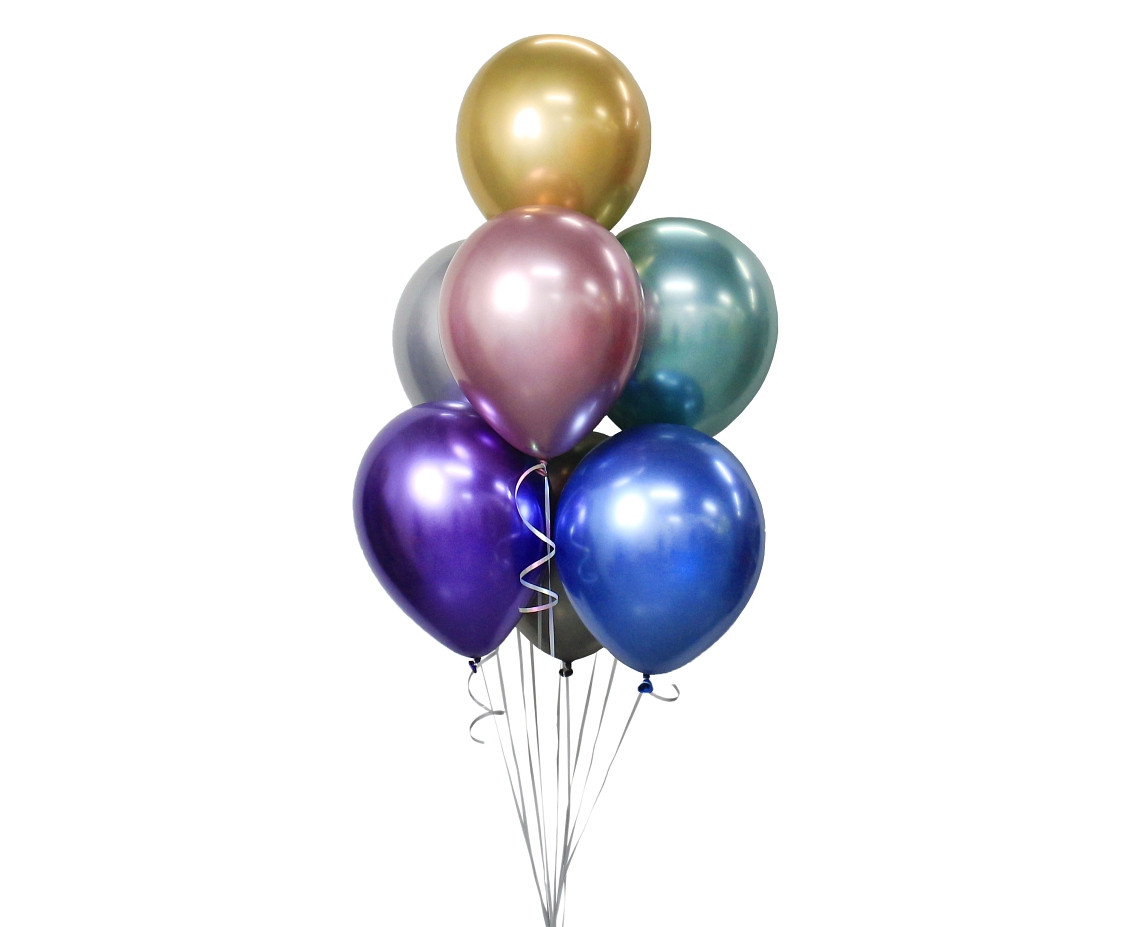 Balloons B&C 12", platinum mix, 7pcs