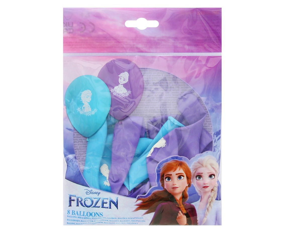 Balloons 11" with overprint Frozen 2, 8 pcs