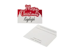 Place card Merry Christmas, 10 pcs
