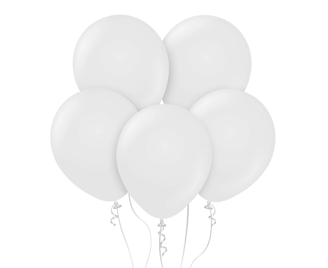 Balloons B&C 12", white pastel, 50pcs