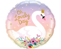 Foil balloon 18" QL RND Oh lovely day EOL