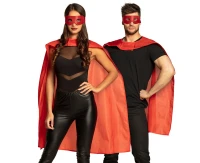 Hero set (eye mask, cape - 90 cm), red