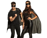 Hero set (eye mask, cape - 90 cm), black