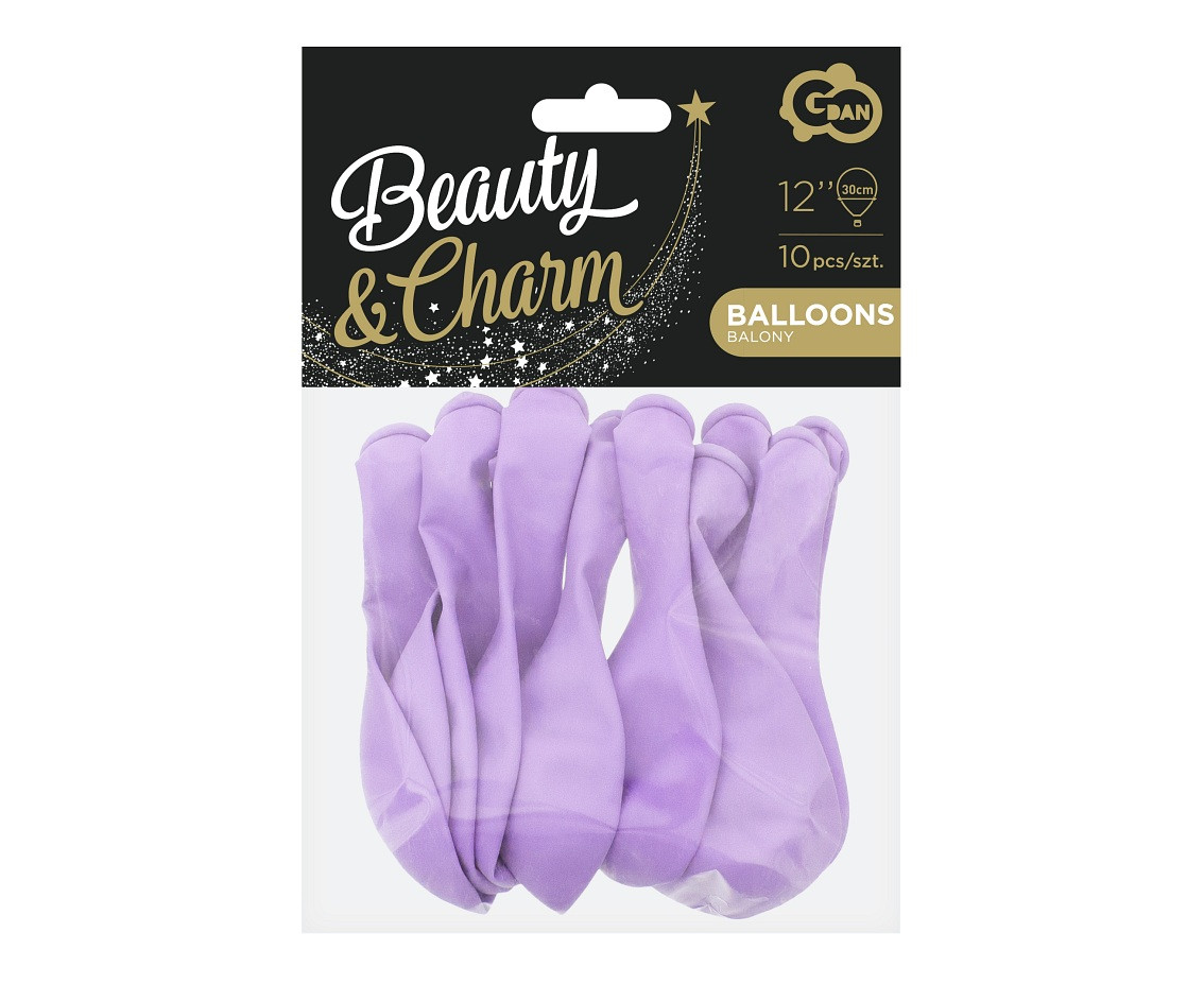 Balloons B&C 12", macaron lavender, 10pcs