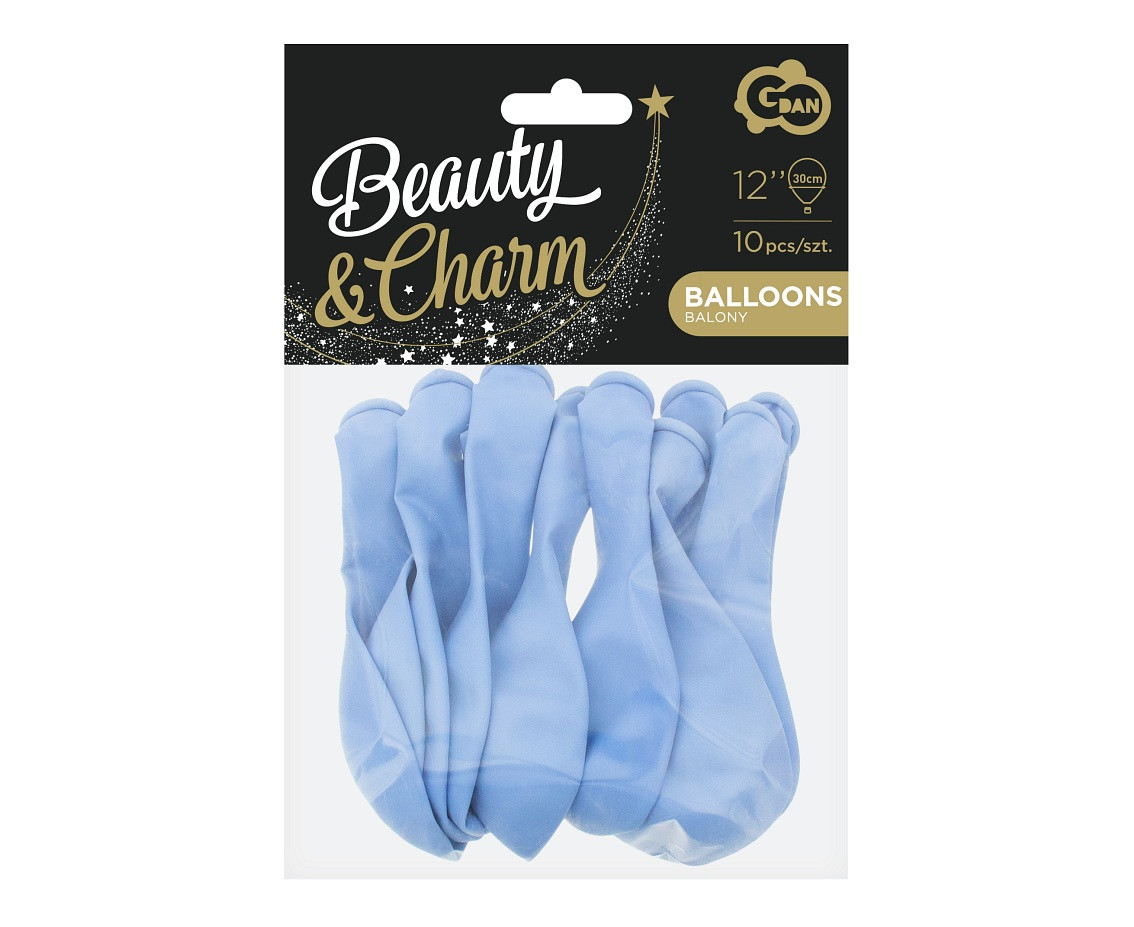 Balloons B&C 12", macaron blue, 10pcs