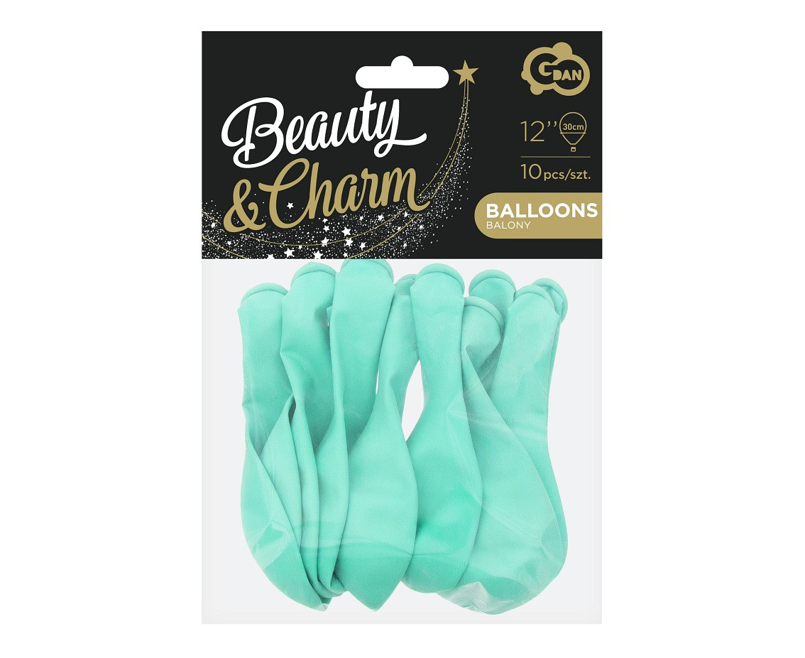 Balloons B&C 12", macaron green, 10pcs