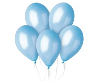 Balloons B&C 12", metallic light blue, new color, 10pcs