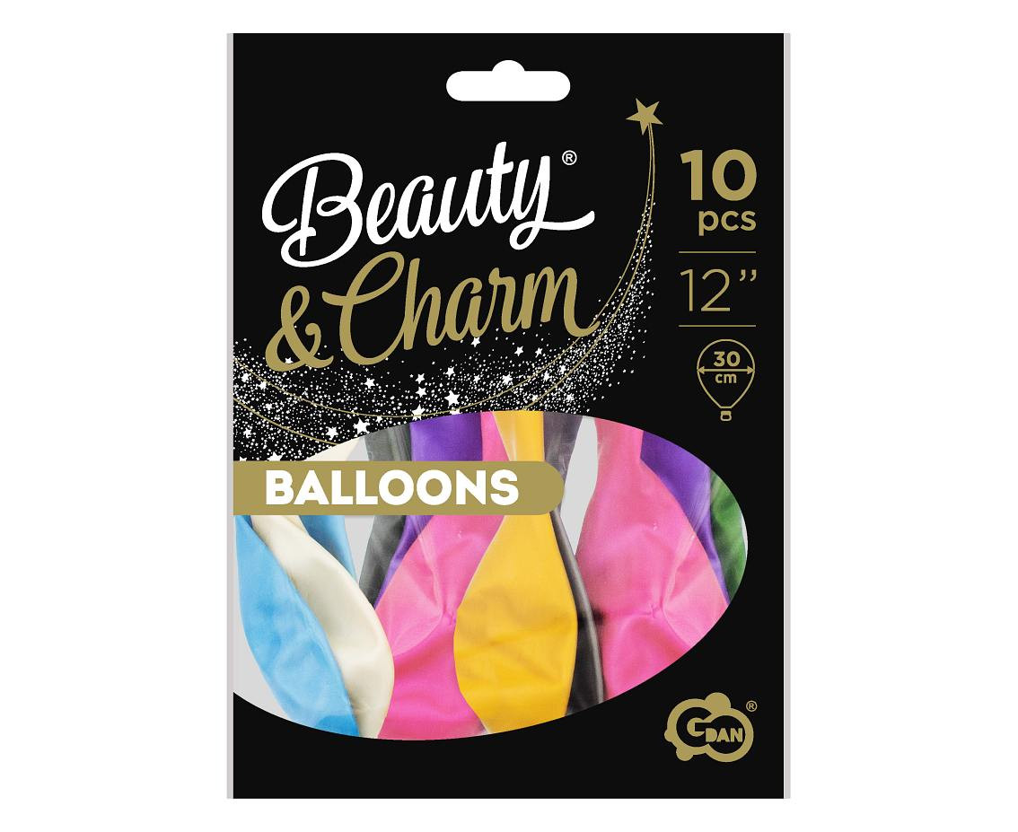 Balloons B&C 12", metallic mix, 10pcs