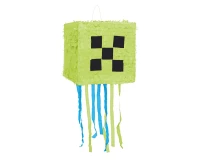Green Pixel pinata, size 28x28x28cm