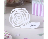 Standing place card Frills&spills, white, 10 pcs