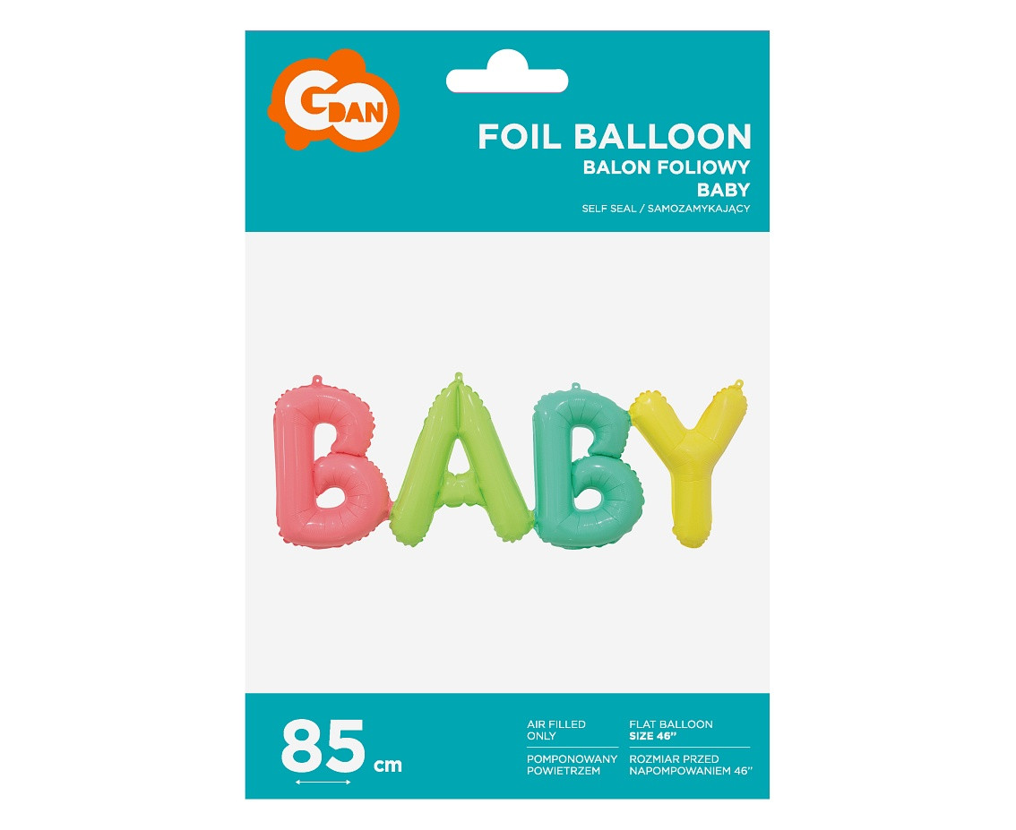 Foil balloon Baby, 85 cm EOL
