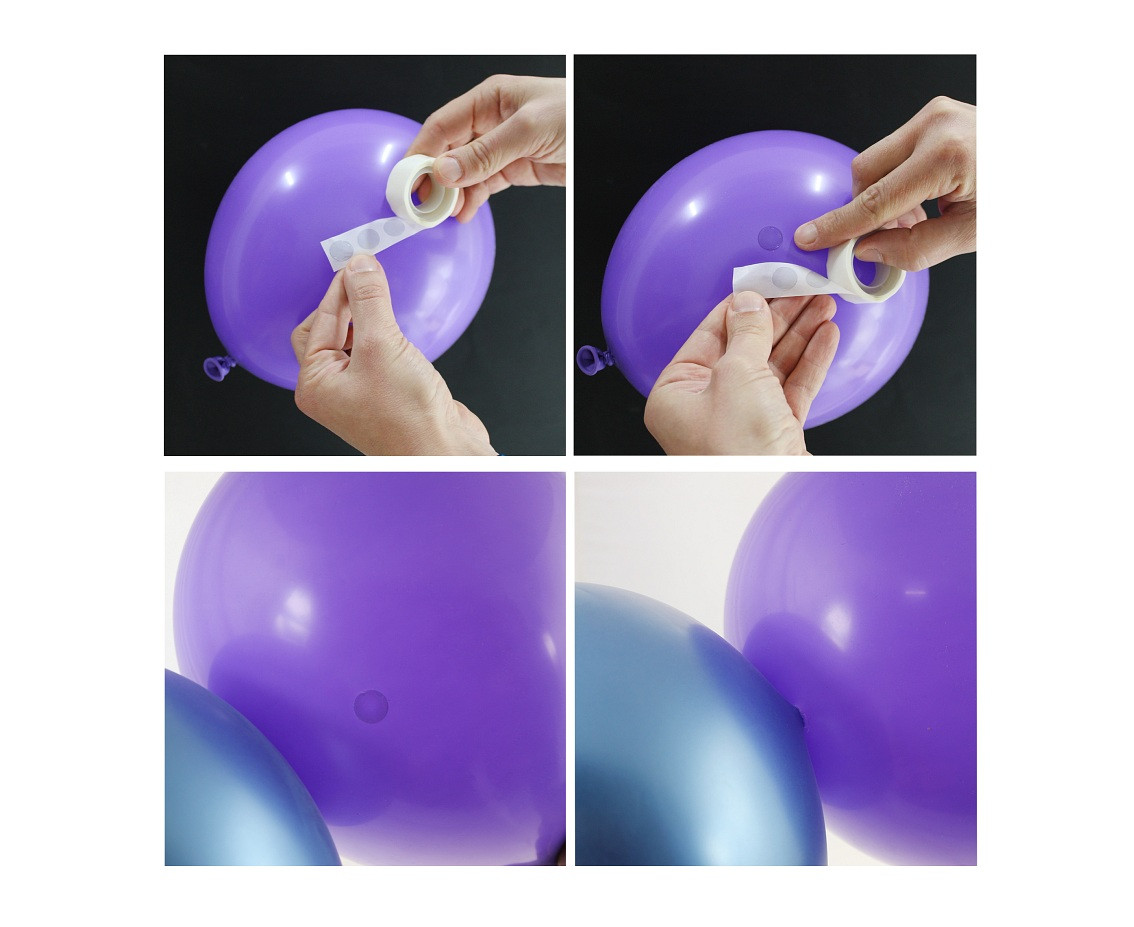 Double-sided adhesive circles, 100 pcs.