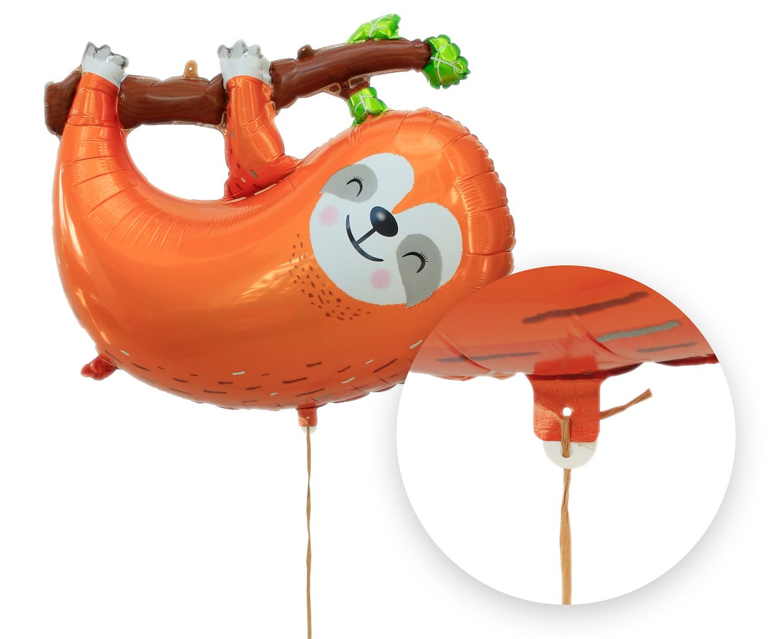 Ribbon with eco-friendly circles for tying balloons / 50 pcs EOL