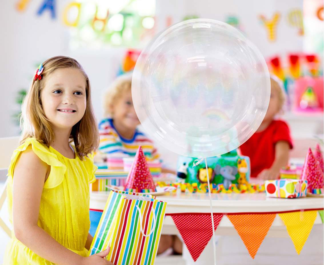 Aqua - crystal balloon, solid colour, 18"